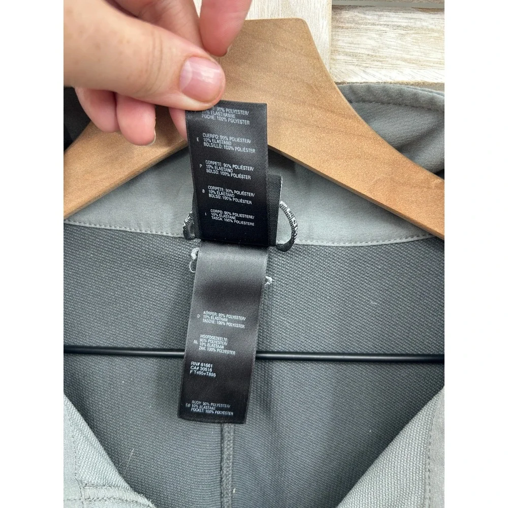 The North Face Apex Bionic Softshell Jacket Large Gray Mens Excellent Two-Tone
